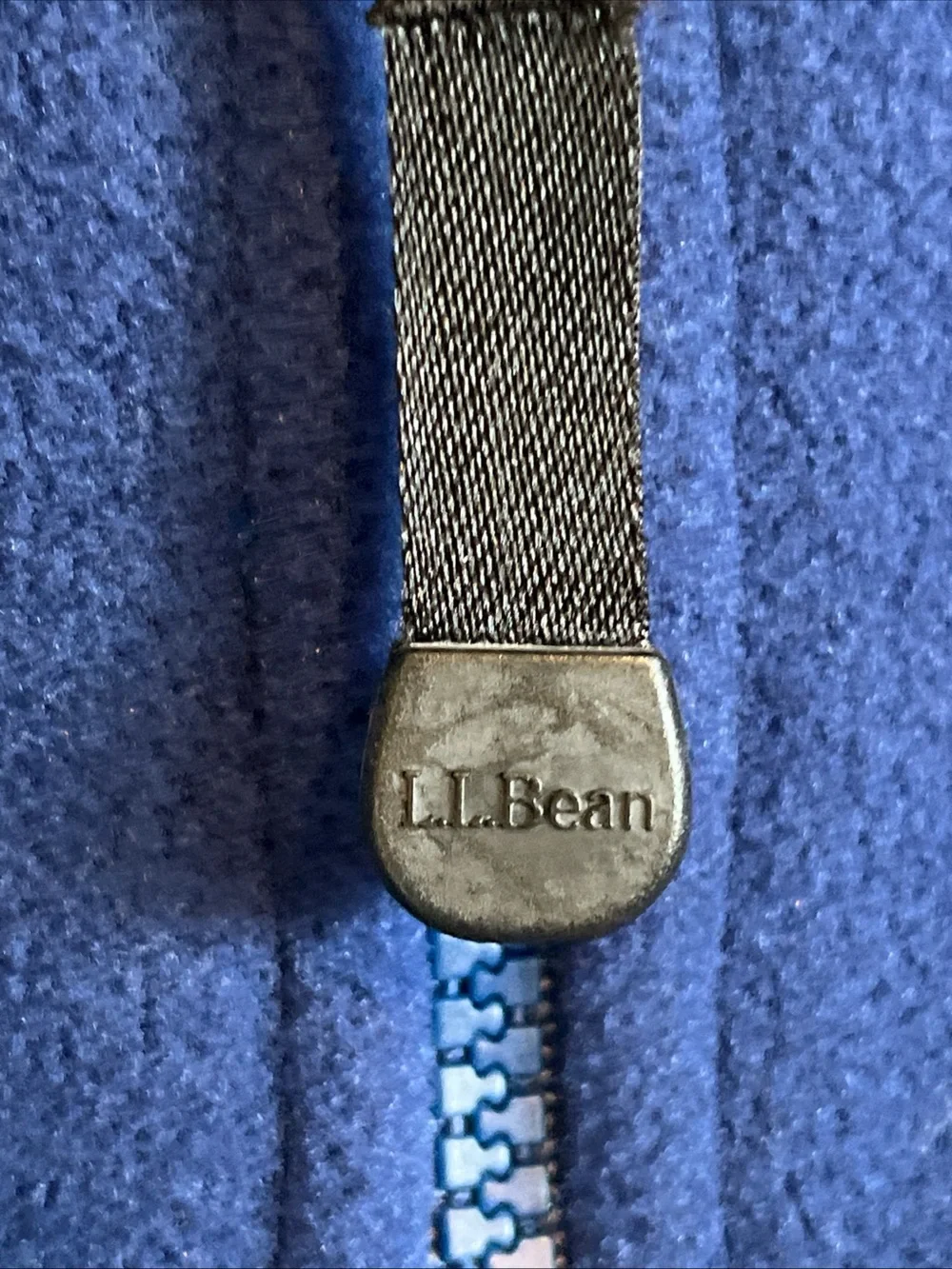 Vintage LL Bean Fleece Vest Womens XL Royal Blue Full Zip Gorpcore 90s RN 71341